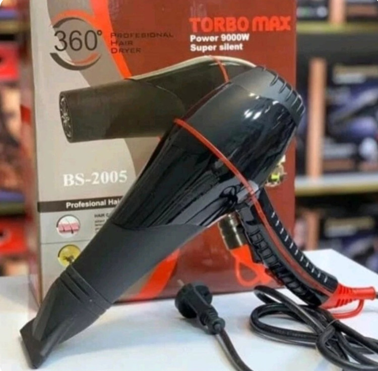 سشوار توربو مکس موتور سنگین 9000وات واقعی مدل BS-2005