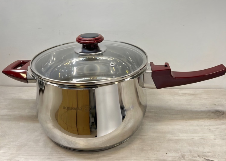 زودپز کرکماز گلدار ۳ کاره مدل اینوکس گنجایش ۶ لیتر