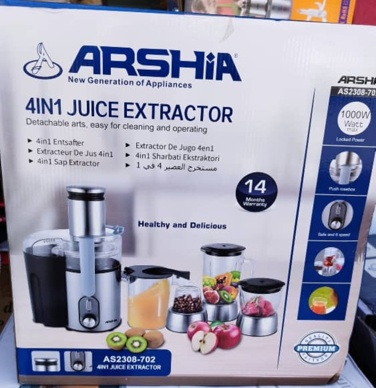 آبمیوه گیری 4 کاره عرشیا مدل AS 2308-702