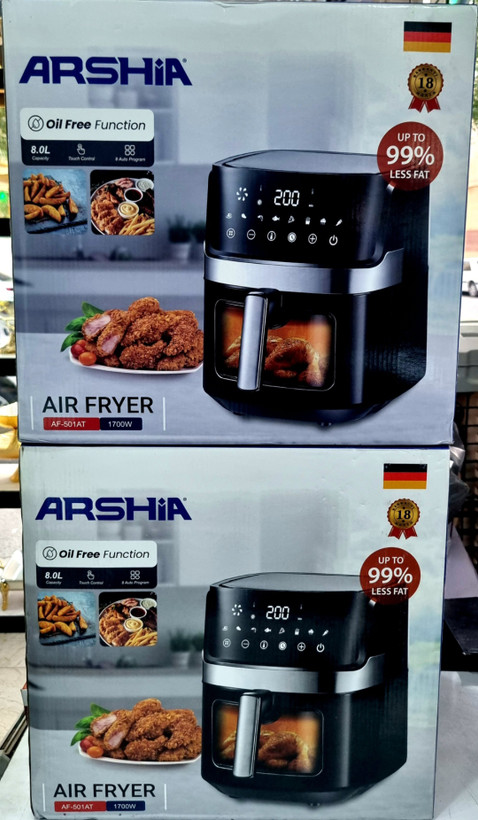 سرخ کن بدون روغن عرشیا مدل AF-501AT ظرفیت 8 لیتر