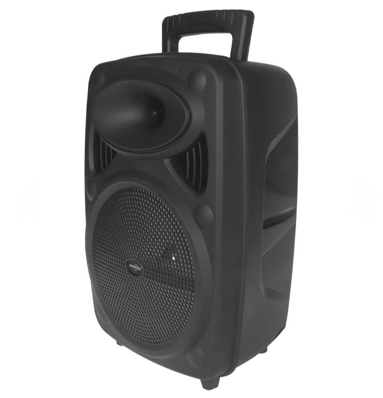 اسپیکر بلوتوثی GTS مدل GTS-2385 سایز ۸ اینچ همراه با دو عدد میکروفن