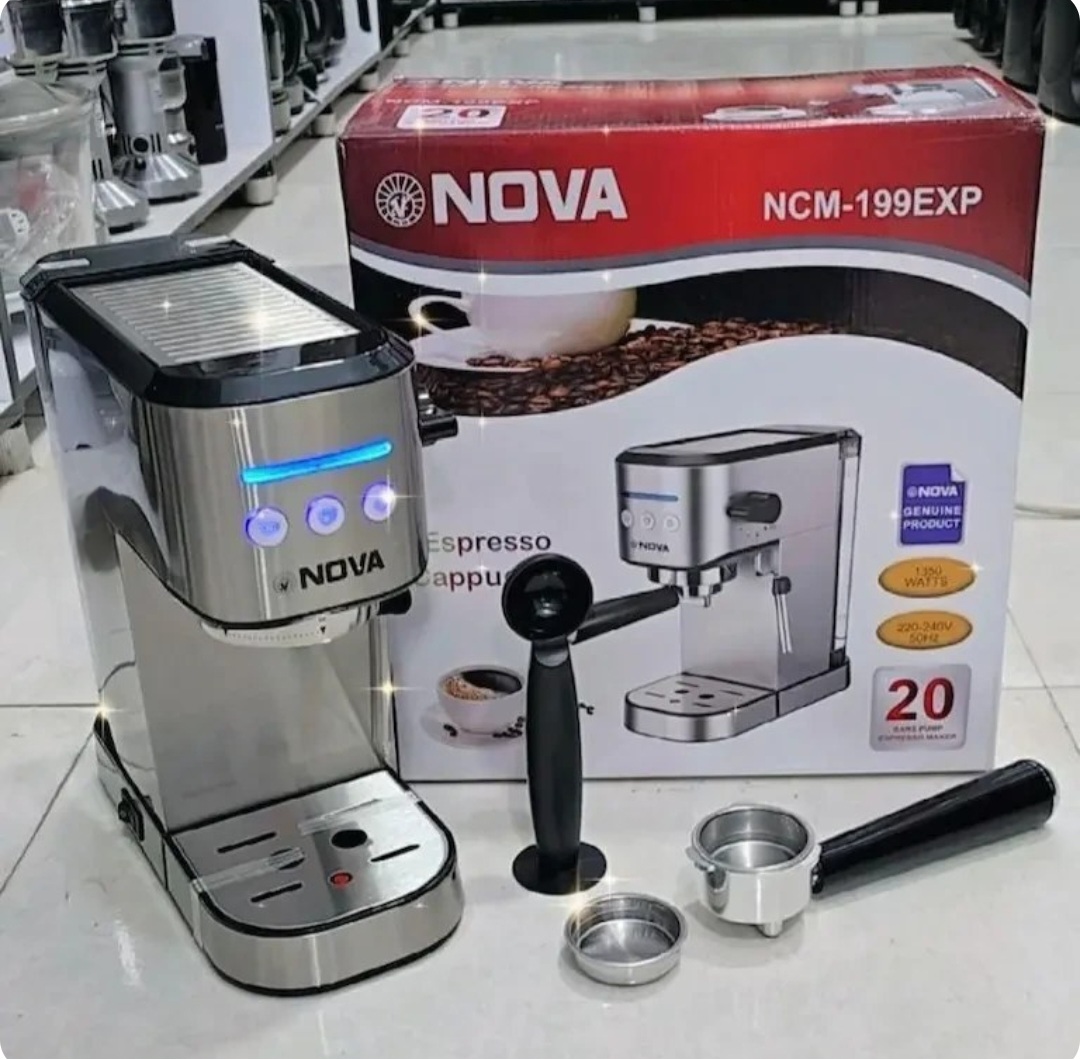 اسپرسو ساز نوا مدل NCM-199 بدنه استیل ۲۰ بار