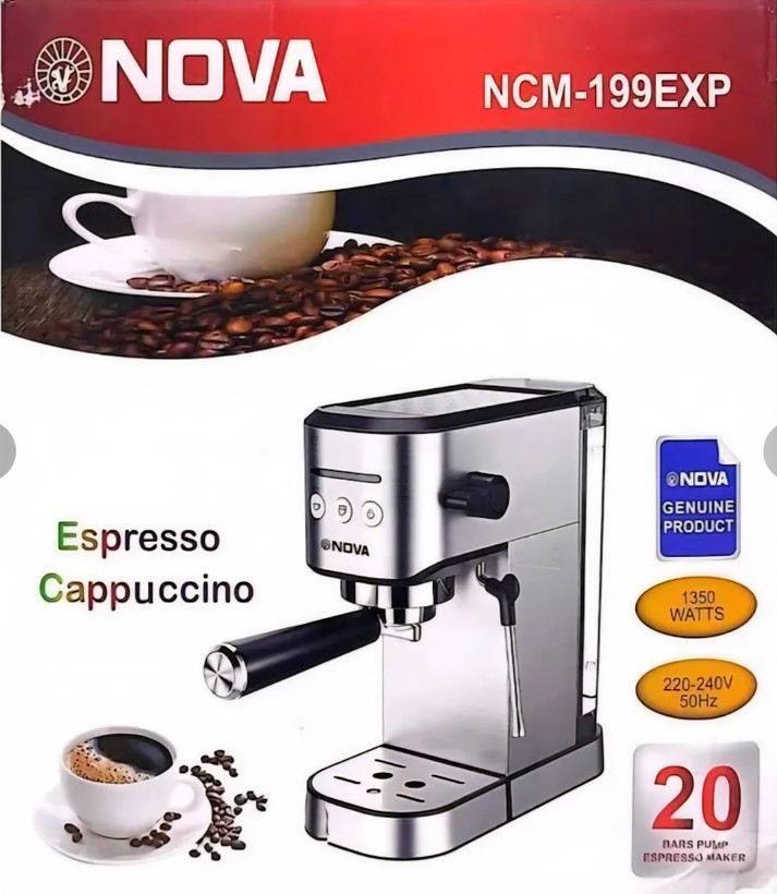 اسپرسو ساز نوا مدل NCM-199 بدنه استیل ۲۰ بار