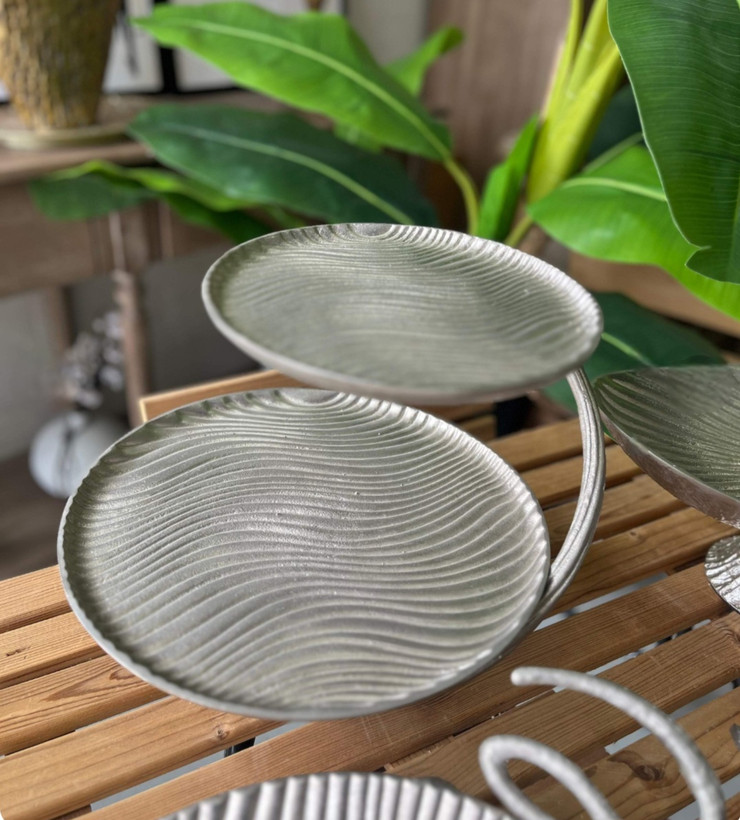 سرویس پذیرایی ۵تیکه الومینیوم طرح موج ( ابکاری فورتیک)