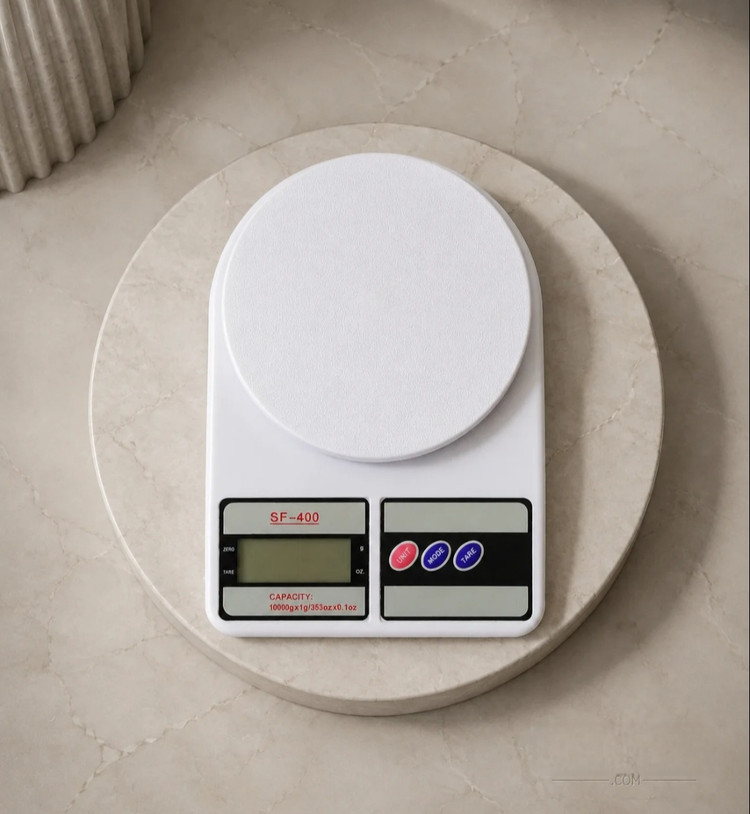 ترازو آشپزخانه اعلا درجه یک SF-400 جعبه زرد باطری دار